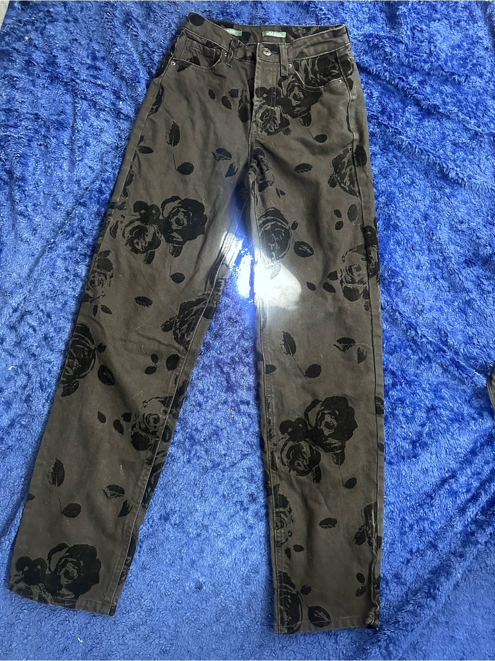 wild fable Black Floral Print Chinos